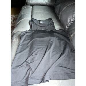 Nike Dri-Fit Black Racer Back Basic Tank Top Women’s Size Large